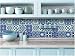 TIVA DESIGN Peel and Stick Wall Tile Sticker Art Kitchen Eclectic Set of 24 Stickers 4x4 Inches - (Royal Blue)