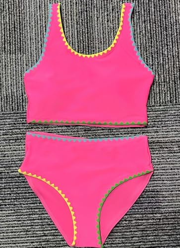Image of Teen Girls Swimsuits Two Piece Girls Bathing Suit Bikini Sets with Chest Pad Size 9-16 Years