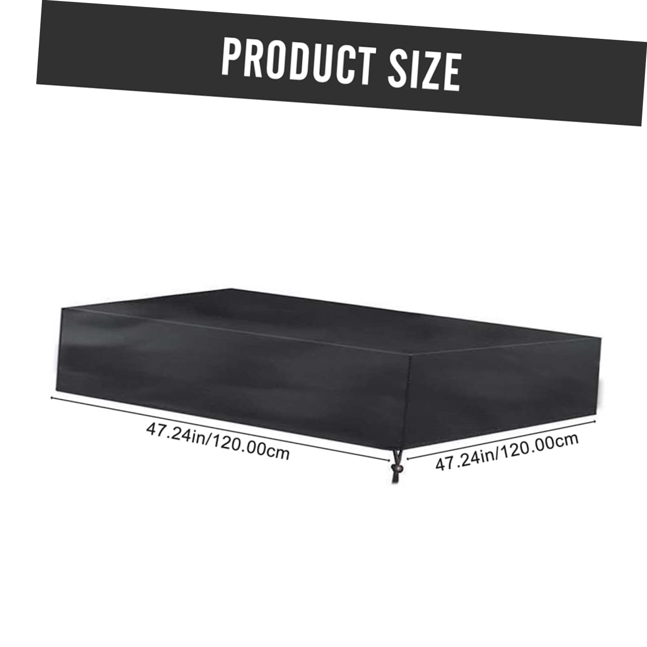 KONTONTY Waterproof Cover with Drawstring Square Outdoor Garden Sandbox Canopy for and Water Protection 1pc