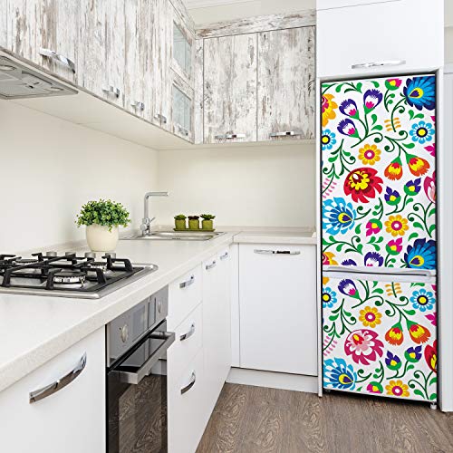 Cubierta del refrigerador autoadhesiva para ocultar imperfecciones y decorar 4