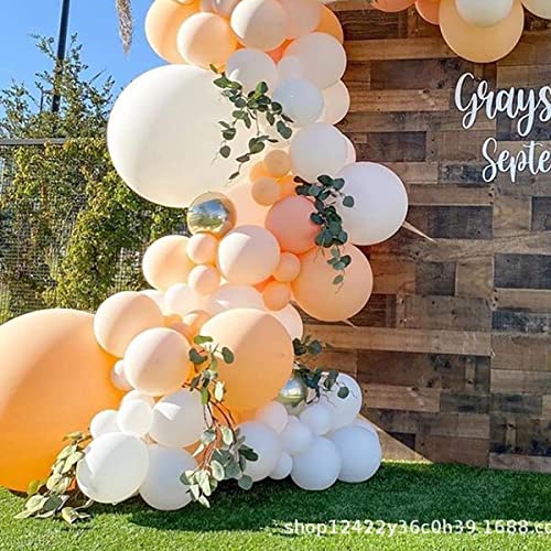 Image of Retro Cream Beige Balloon Kit 50 pcs for Birthday,Anniversary, Welcome Baby, Baby Shower, Aesthetic Boho Theme Party Decoration