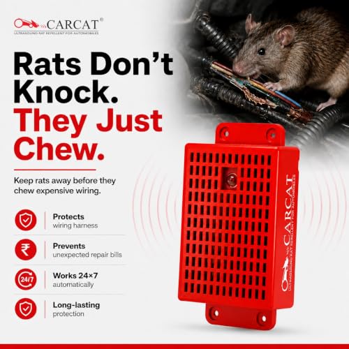 CARCAT Ultrasound Rat Repellent for Car 4th Generation | Ultrasonic Rodent Repeller Device for Cars | Water Resistant, Heat Resistant, Auto Cut Off Technology & Easy Installation | Made in India - Image 3