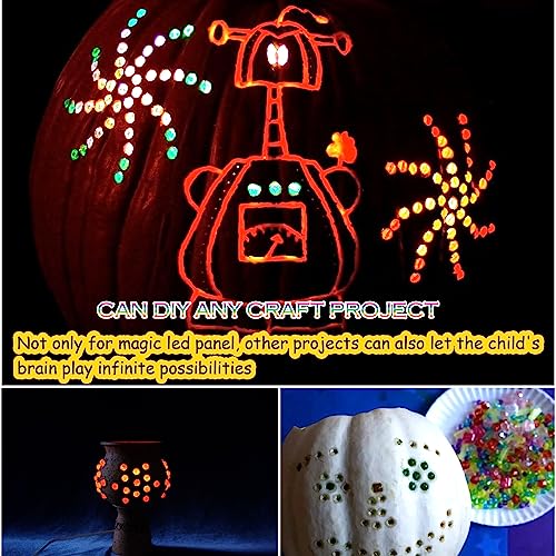 Image of 320Pcs Pegs Refill for Light Brite，Light Bright Glow Pegs 8 Colors with Excellent Clear, LED Light Up Board Toy Replacement Peg for Kids Aged 3 +