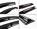 Cuztom Tuning Fits for 2016 2017 2018 Hyundai Tucson 3D Wavy Smoke Rain Guard Vent Shade Window Visor Deflector