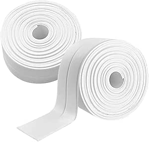 Nastro Sigillante Impermeabile 2 Pezzi - PVC Bianco, 22mm X 3,2m, Per Bagno E Cucina - Foto 4