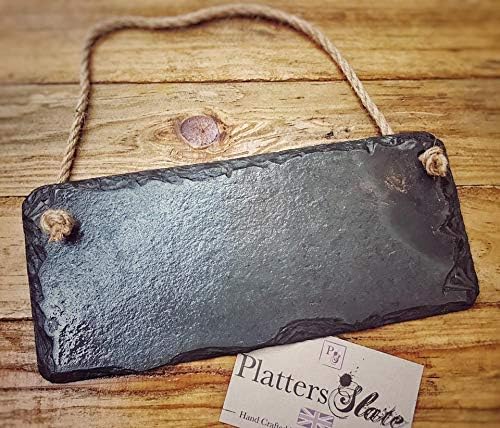 Blank Slate Sign Plain For Personalisation Memo Gift Chalk Board- 25x12cm - UK Made - Laser Engraving