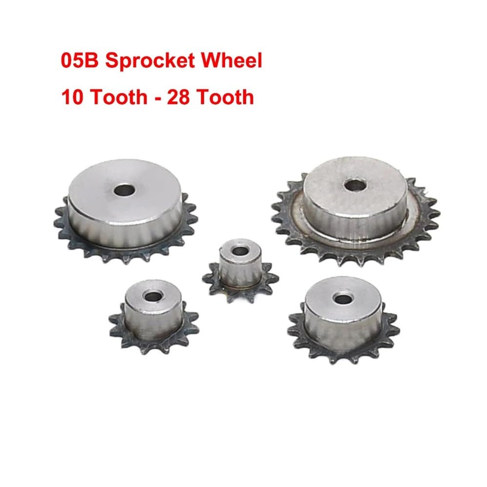Set di Ingranaggi pignone, Denti dell'ingranaggio 1 Pezzo 45# Acciaio 05B Ruota dentata 28 Denti Catena Motore Industriale