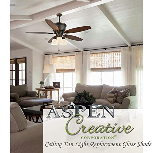 Aspen Creative Corporation 23062-4 Alabaster Transitional Style Replacement Glass Shade thumb #5