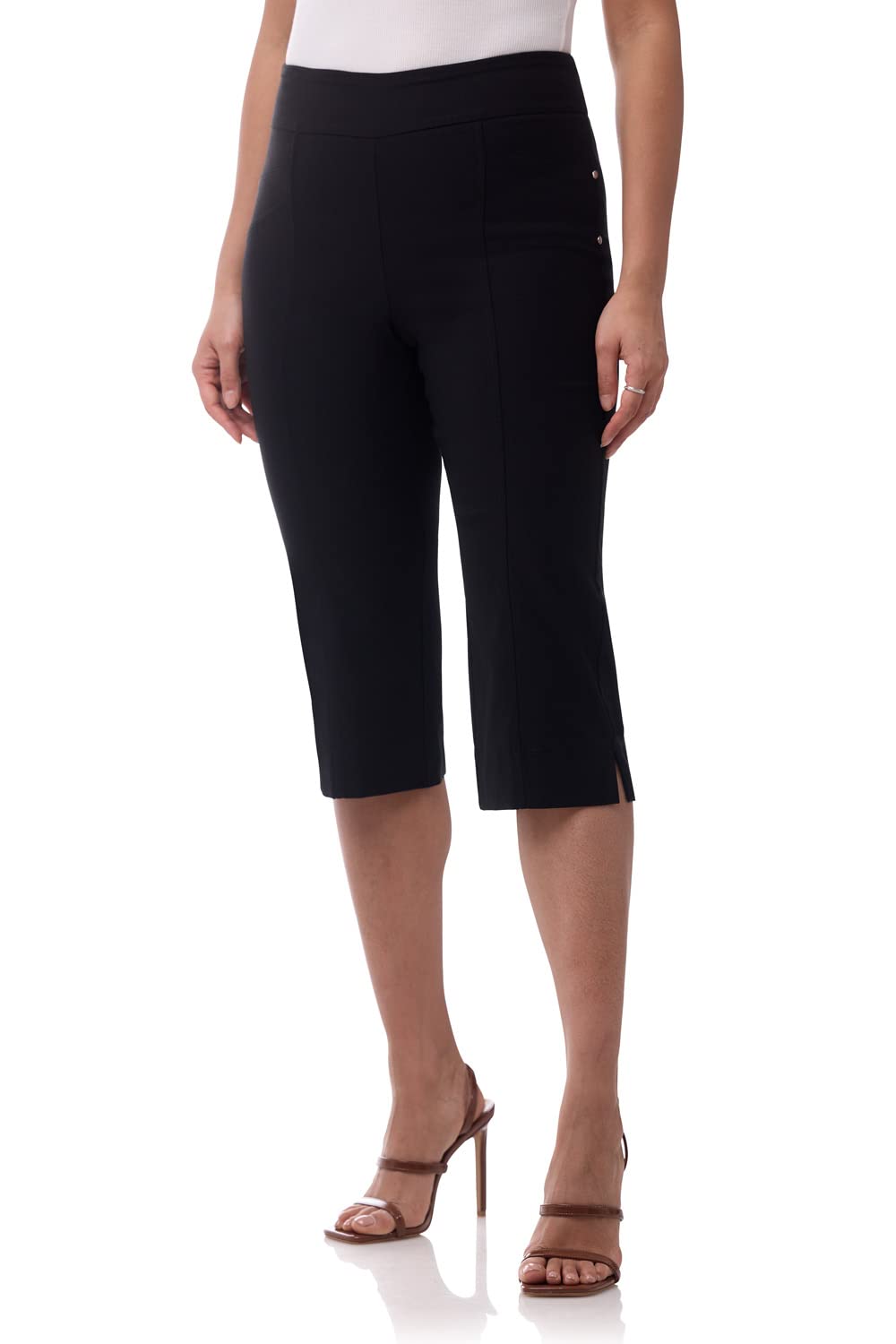 Rekucci Womens Ease into Comfort Capri with Seams