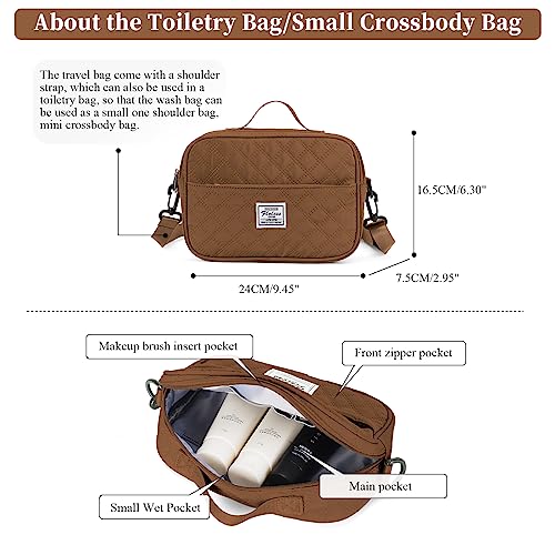 SYCNB Travel Duffel Bag for Women, Gym/Weekender/Carry-On Bags with Toiletry Bag & Adjustable Strap,Personal Item Bags4