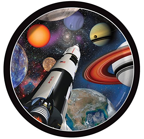 Space Blast party Paper lunch Plates x 8