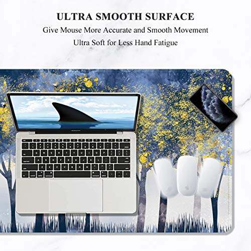 Image of Auhoahsil Large Gaming Mouse Pad, XXL 35.4 x 15.7 in Desk Mat, Forest Deer