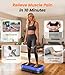 Vibrationsplatte 200W Vibration Plate Fitness mit Fernbedienung, 120 Stufen, Ultraschall & Gummifüße – für Home Workout, Muskelstraffung & Regeneration, Ideal für Frauen & Senioren