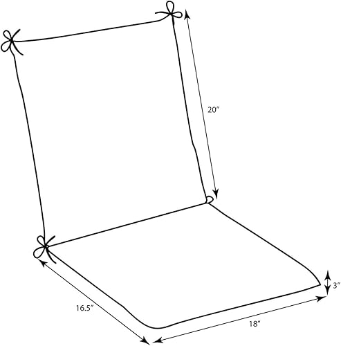 Miniatura 2 de Pillow Perfect 613918 Forsyth - Cojín cuadrado para asiento de piscina, 20 x 20 pulgadas