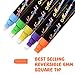 Voilamart Chalk Markers Liquid Chalk Markers Kit Multiple Colors Erasable Dry Erase Marker Pens Reversible Tip for Glass Blackboard Windows (8 Colors)