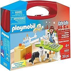 Playmobil Maletin Egipcio PLAYMOBIL City Life Maletín Veterinaria, A Partir de 4 años (5653)