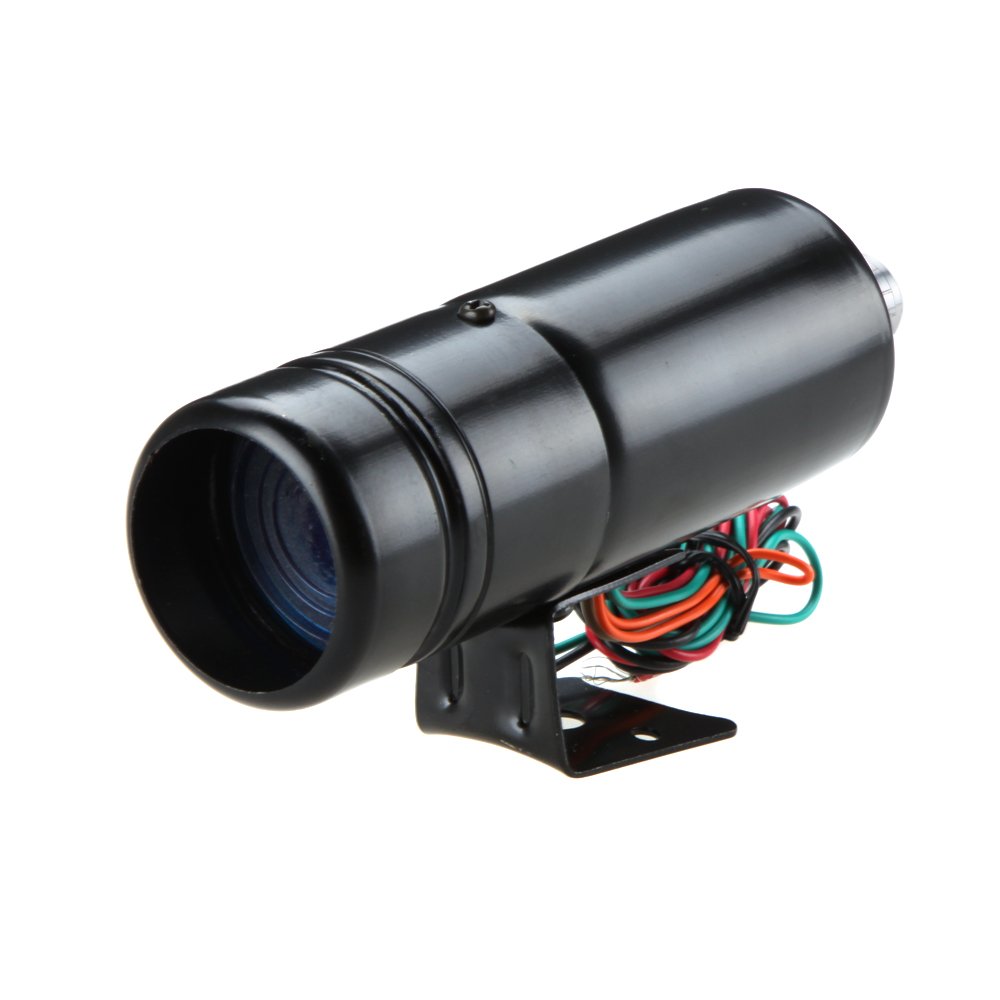 Joleritc Adjustable Tachometer 1K-11K RPM Tacho Gauge Aluminum Shift Light Blue/Red LED Light Black Surface