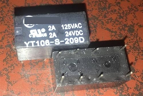 Relé YT106-S-209D 9V de 8 pines con soporte electromecánico de 2A 1