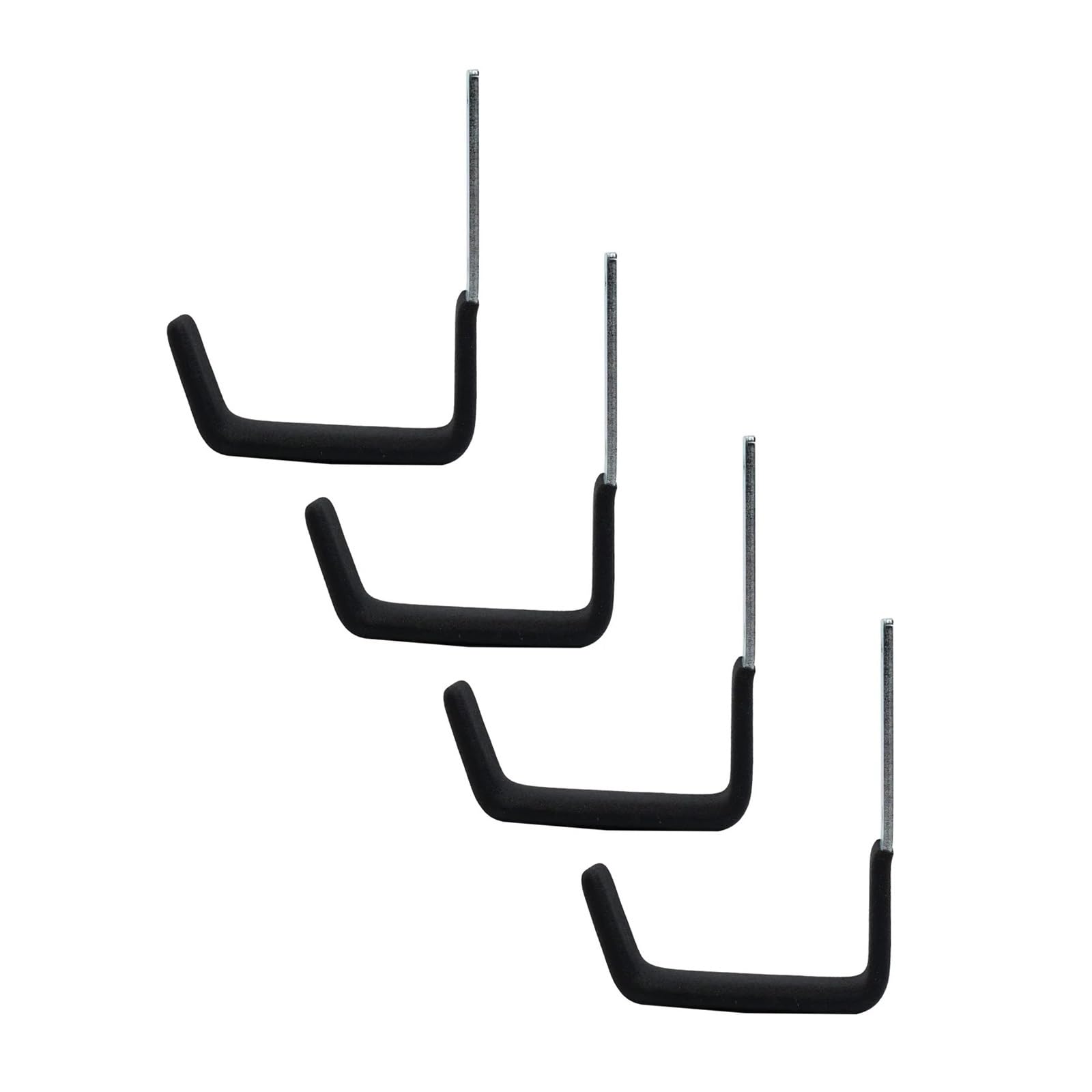 Ganci a J for garage in acciaio ABS