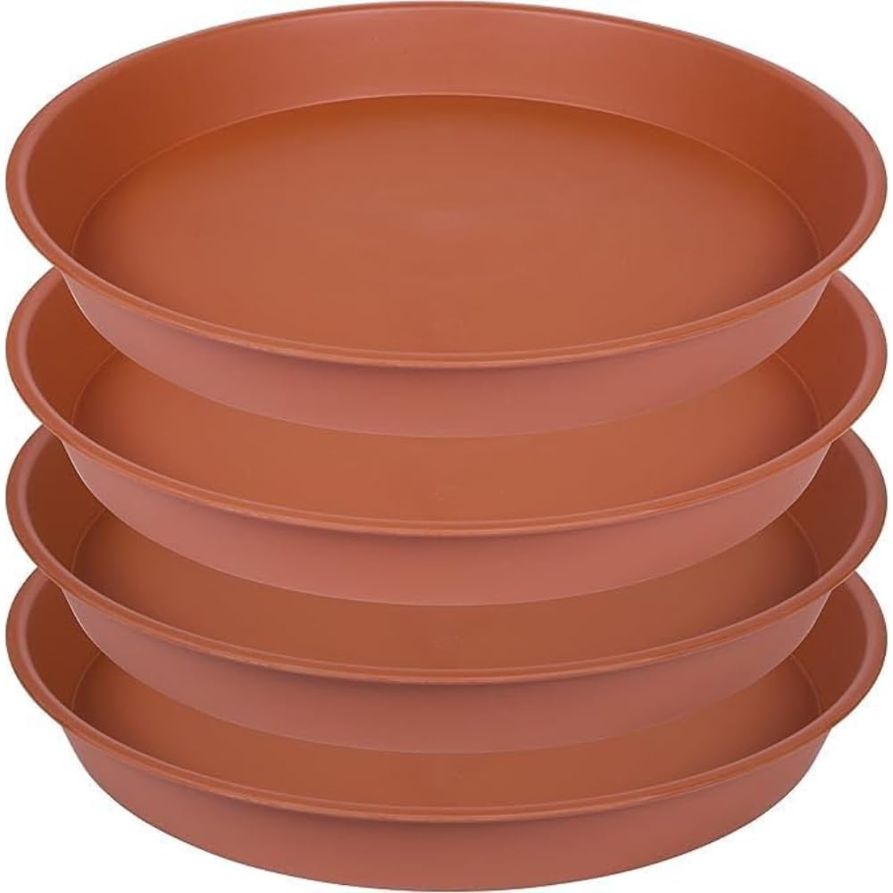 12 Inch Plant Tray for Pots – Heavy Duty Plastic Planter Base Plate/Plant Saucer for Indoor & Outdoor Gardening (Set of 6)-image-37