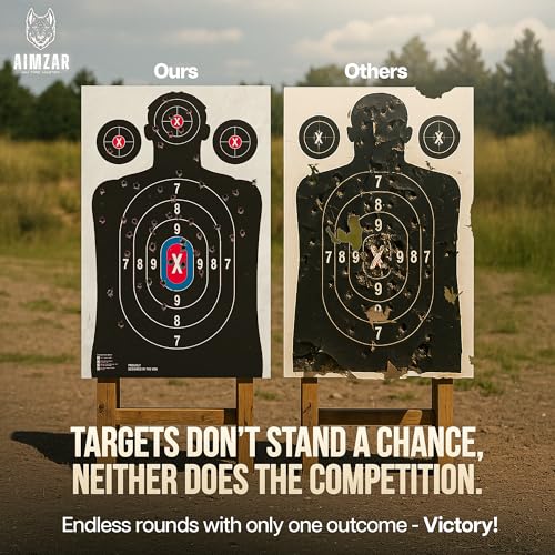 heavy duty shooting targets paper - targets for shooting range - indoors amp outdoor targets for shooting rifle - gun range targets for pistol shooting - handgun shooting range accessories