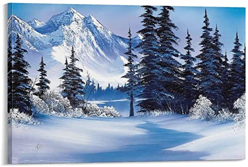 Leinwandbild 70 x 90 cm Rahmenlos B-ob R-OSS Winterberg Gemälde Bild modernes Zuhause Schlafzimmer Dekoration Poster Kunstwerk HD-Bild