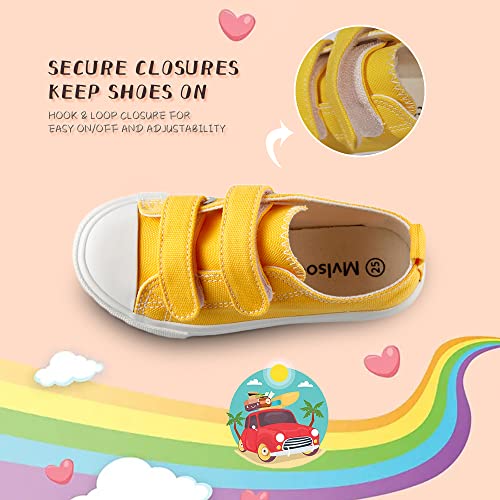 Toddler Boys and Girls Low Top Canvas Adjustable Strap Sneakers3
