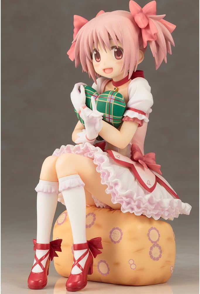 QAHEART Anime AkemiHomura Figure Madoka Kaname Action Figure Anime Girl Sitting Statue Figurine 5.51in