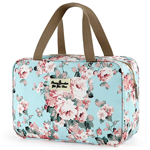Trousse de Toilette pour Femmes, Sterneer Sac à Cosmétiques Grande Capacité, Sac de Maquillage, étui de Rangement Portable, Sac D'organisation pour Femmes et Filles (Rose)