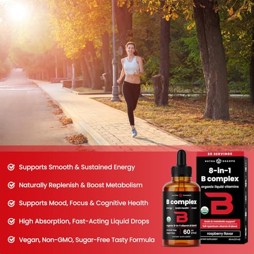NutraChamps USDA Organic Vitamin B Complex Liquid