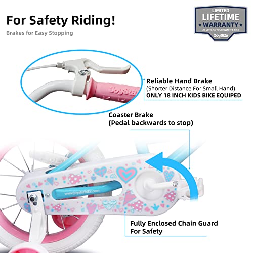 Joystar 16 Inch Girls Bike Toddler Bike For 4 5 6 7 Years Old Girl 16" Kids Bikes For Ages 4-7 Yr With Training Wheels And Basket Children's Bicycle In Blue #TOP2