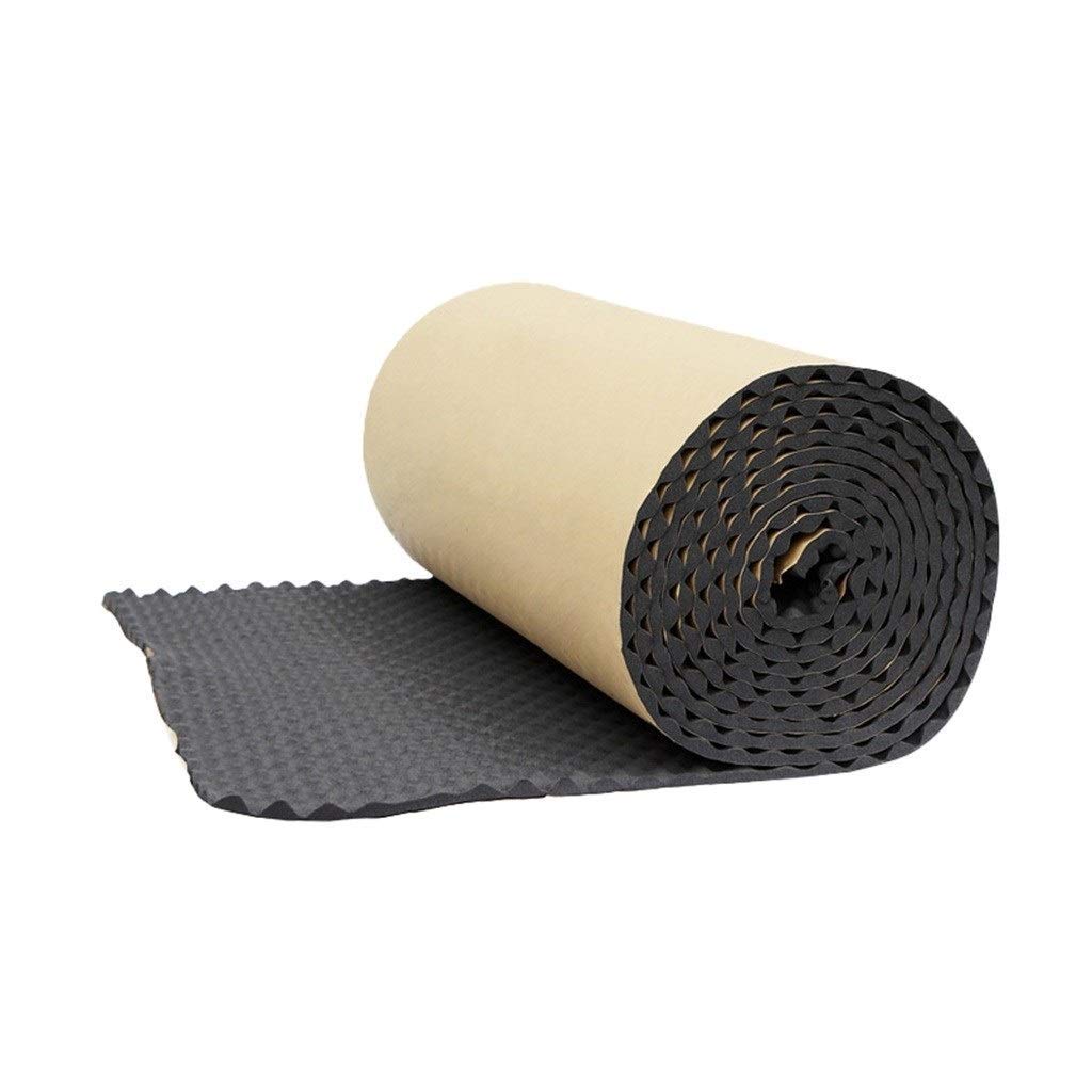Pannelli acustici, Cuscinetto fonoassorbente Autoadesivo, Porta a Muro Facile da installare Cotone fonoassorbente Studio Soggiorno Pa Acustico,Black