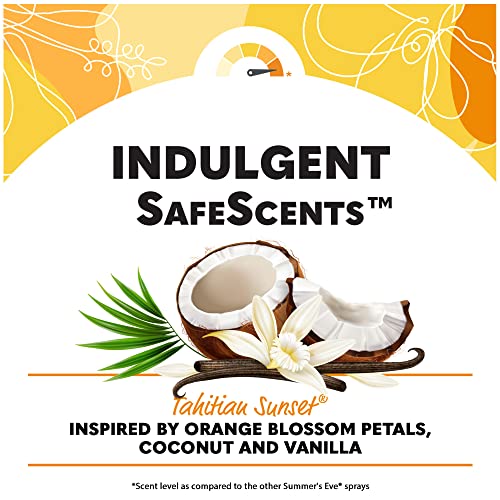 Summer's Eve Freshening Spray, Tahitian Sunset, 2 Oz, 6 Pack #TOP4
