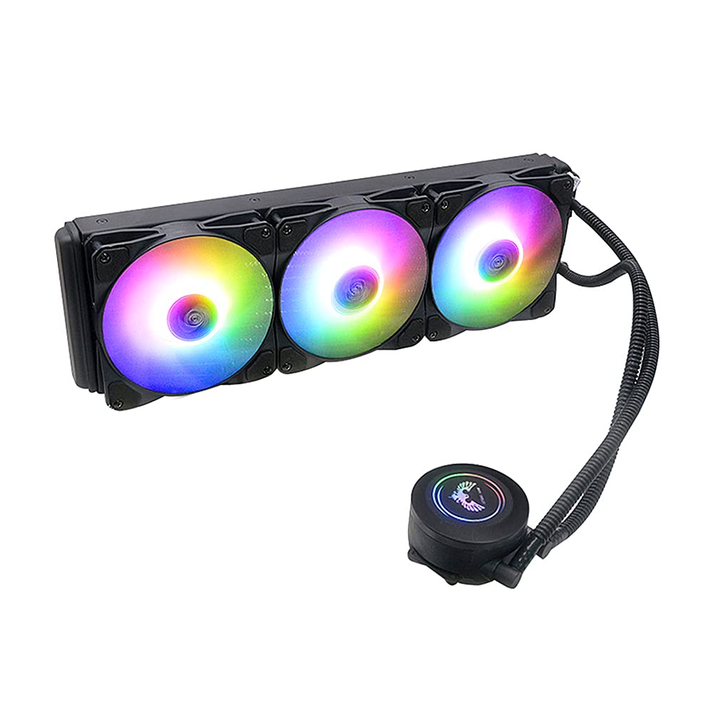 Buy yosunl 360 RGB AIO CPU Liquid Cooler PWM Fan Copper Pump Head Dense