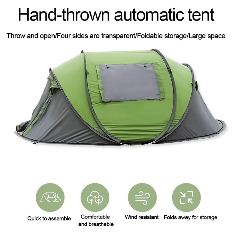 Carpa para camping 4-8 personas, plegable para exterior miniatura 4