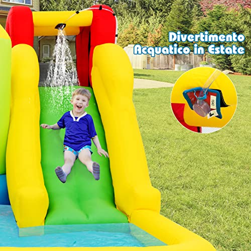 DREAMADE Castello Gonfiabile per Bambini 3+ Anni