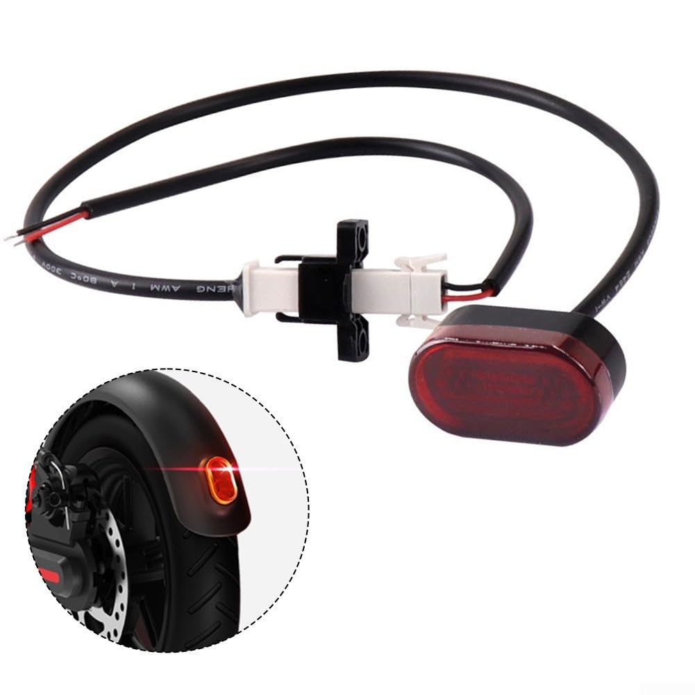 Kit de luz de freno trasera y hebilla de cable de batería para scooter eléctrico Xiaomi Pro, montaje de luz trasera de repuesto con línea de alimentación de 18 cm, B