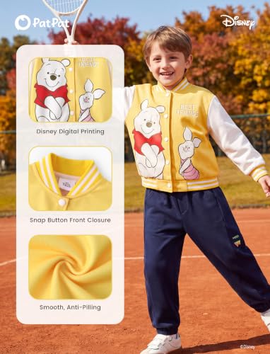 Image of Disney Marvel Bomber Jacket Spider Man Toy Story Cars Varsity Cardigan2-13Y | Officially Licensed Snap Button Coat,Fall Star Wars Graphic Cloth Top,Hulk Venom Stitch Mickey Lightning Mcqueen Kids Apparel