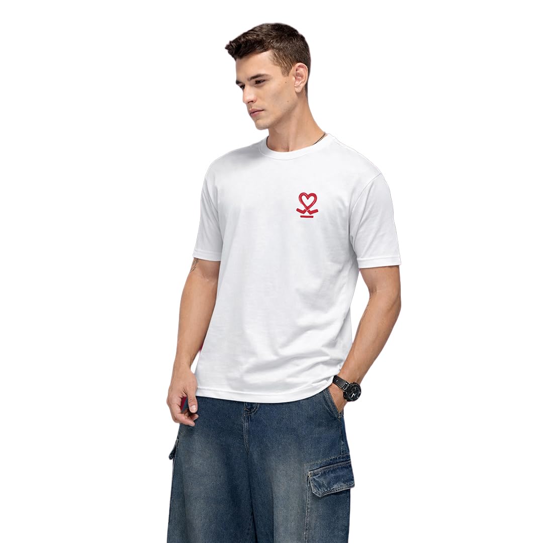 wrogn Men's Pure Cotton T-Shirt | Printed | Oversized Fit-picture-11