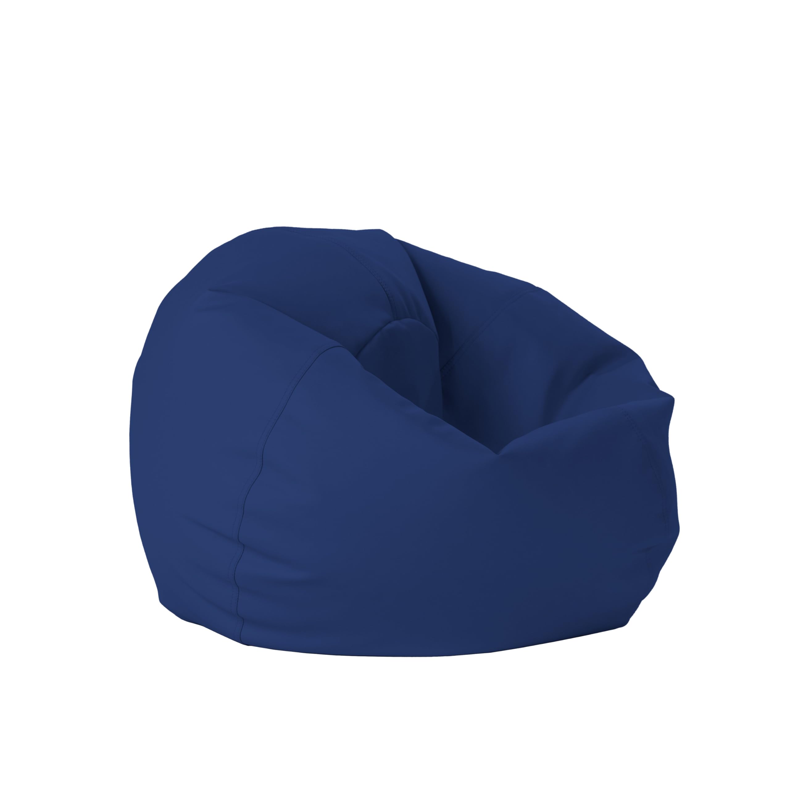 FDP 30" Vinyl Bean Bag Chair, Furniture for Kids and Teens, Perfect for Reading, Playing Video Games or Relaxing - Eclipse