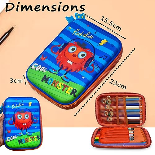 Image of FunBlast Stylish Pencil Pouches for Girls and Boys, Trendy Pencil Box for Kids, Durable Pencil Case for School, Organize Stationery for Girls (Multicolor)