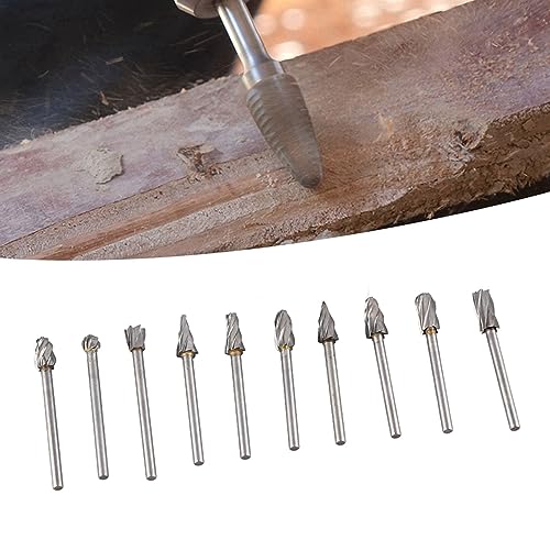 Set de 10 fresas de carburo de tungsteno 3mm miniatura 2