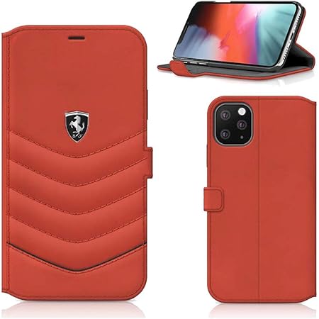 Amazon Co Jp エアージェイ フェラーリ 公式ライセンス品 Iphone11 6 1インチ 手帳型ケース 本革 リアルレザー メンズ シンプル カバー 大人 かっこいい おしゃれ ブックタイプ Ferrari 6 1インチ アイフォン11 レッドre Fehquflbksn61re 家電 カメラ