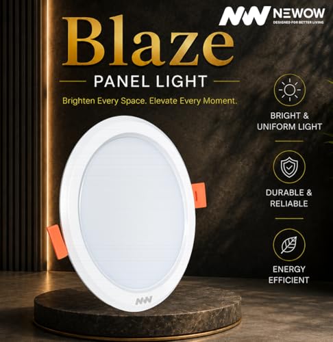 Image of NW 10W Blaze Round LED Panel Light | Conceal False Ceiling Lights | Down Light | Light Color- Natural White (Pack of 1)
