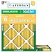 FilterBuy 20x23x1 MERV 11 Pleated AC Furnace Air Filter, (Pack of 2 Filters), 20x23x1 – Gold