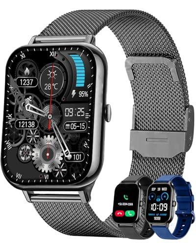 Consejos para Comprar reloj inteligente motorola comprados en linea. 47 Smartwatch Hombre Mujer con 700mAh Batería, Reloj Inteligente con Llamada Bluetooth, Presión Arterial, SPO₂, 120+ Modos de Deportes, Sueño Pulsometro IP68 Impermeable para...