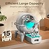 Fumoi Automatic Cat Litter Box Self Cleaning Litter Box Large Capacity for Multiple Cats, App Control with Safety Sensors, Removable Washable Liner,2 Rolls Garbage Bags,Grey #1