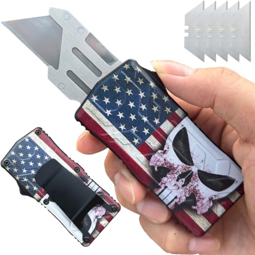 Image of Caressolove Automatic Box Cutter, Retractable Utility Knife