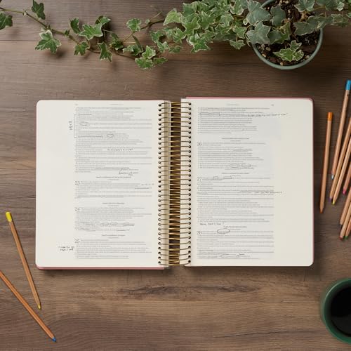 Image of KJV Bible, My Creative Bible Illustrators Edition, Spiral-Bound, Wide Margins for Journaling, Pink Faux Leather Hardcover