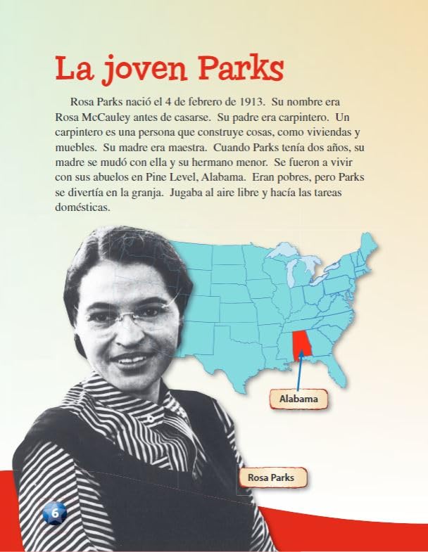 Teacher Created Materials - Primary Source Readers Content and Literacy: Estadounidenses asombrosos: Rosa Parks (Amazing Americans: Rosa Parks) - - Grade 3 - Guided Reading Level O - Image 6